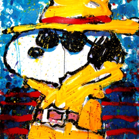 トム・エバハートの絵画作品　タイトルは、Undercover in Beverly Hills